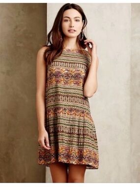 Anthropologie Hemant & Nandita
100% Silk Beaded Dress sz2